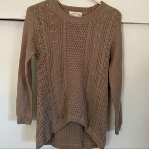 Tan Long-sleeved Sweater